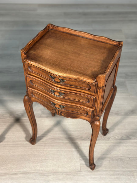 Antique French Oak Bedside Cabinets