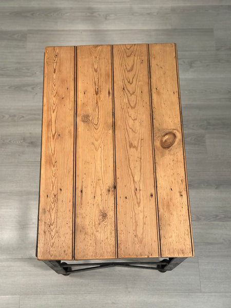 Antique Industrial Prep Table
