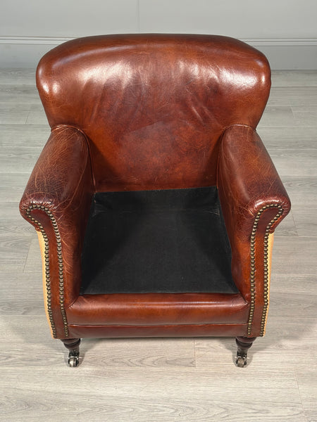 Small Vintage Leather Armchair