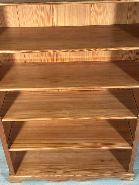 Arts And Crafts Pitch Pine Bookcase C.1900