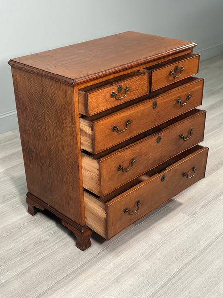 Antique Oak Chest Of Drawers C.1820