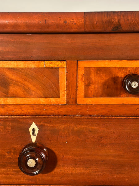 Large Antique Mahogany Chest Of Drawers C.1840
