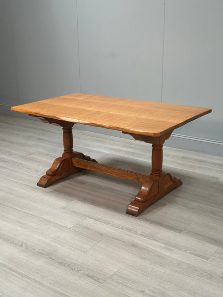 Oak Refectory Table - Yorkshire Critter Man