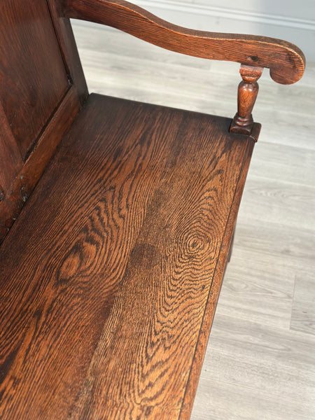Antique Georgian Oak Settle