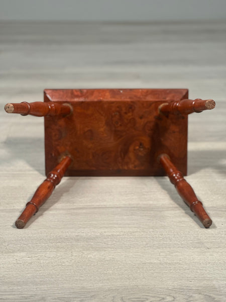 Small Burr Yew Wood Stool c.1880