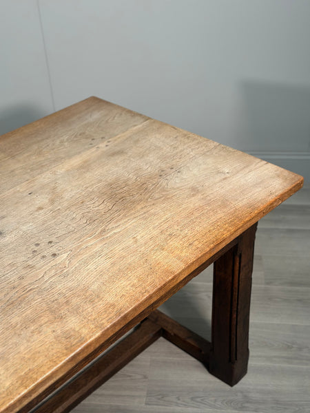 Large Antique Oak Dining Table