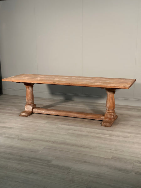 Vintage Large Oak Refectory Table
