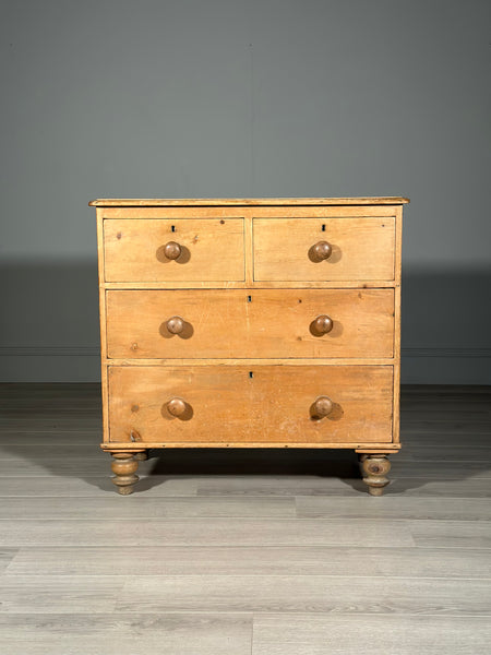 Victorian Pine Chest Of Drawers