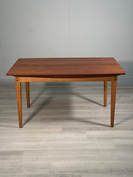 Danish Teak And Oak Dining Table By Farstrup Mobler C.1960