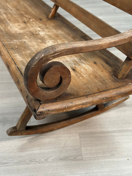 Antique Rocking Settle