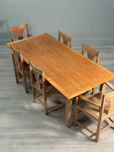 Terence Conran Dining Table & Set of 6 Chairs c1980