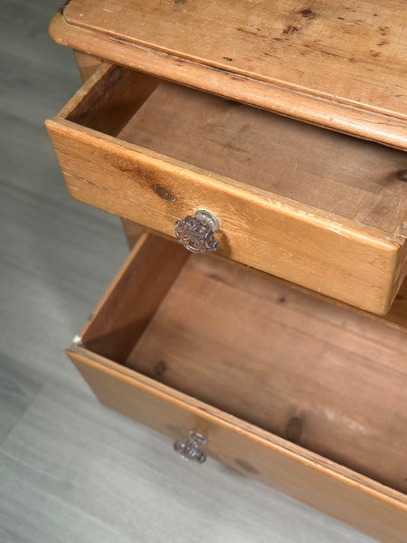 Victorian Pine Chest Of Drawers c.1880
