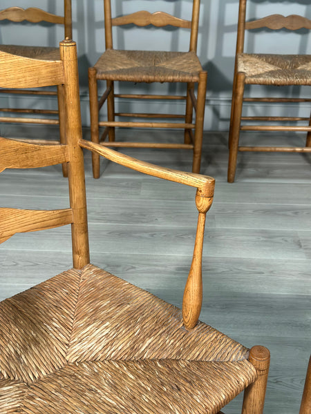 A Set of 6 Antique Pass Dining chairs By Neville Neal