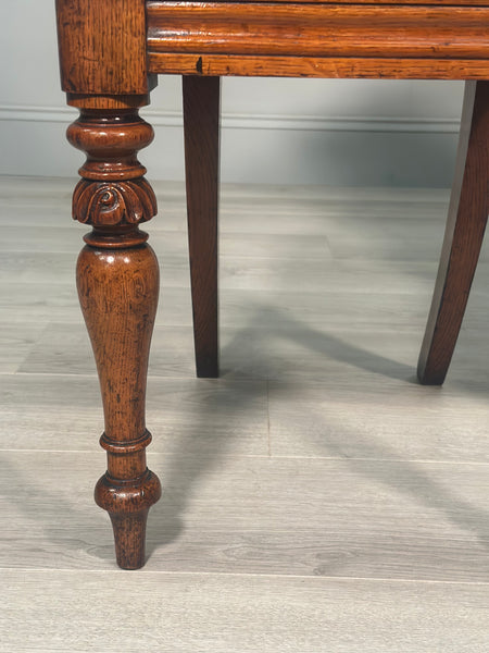 A Pair Of Oak Hall Chairs c.1860