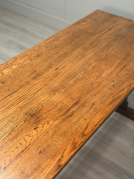 Large Arts & Crafts Oak Refectory Table