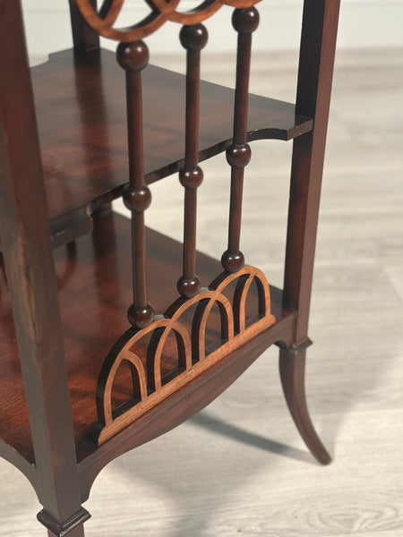 Arts And Crafts Fretwork Side Table