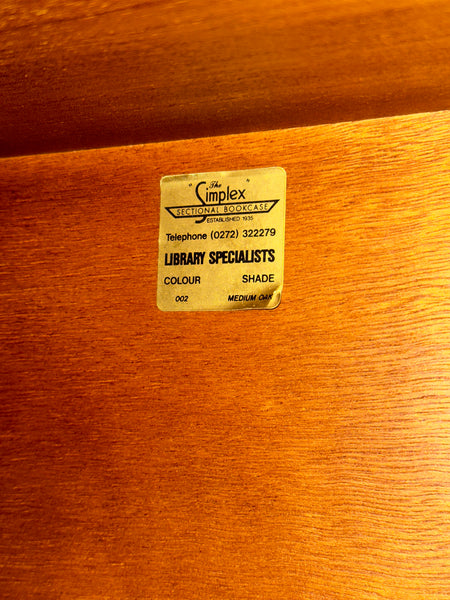 Mid 20th Century Oak Bookcase by Simplex