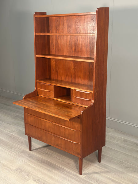 Danish Teak Bureau Bookcase By Erik Petersen For EP Mobler