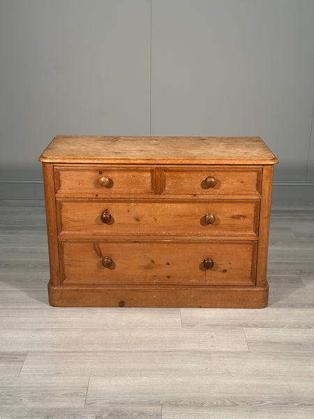 Victorian Pine Chest Of Drawers