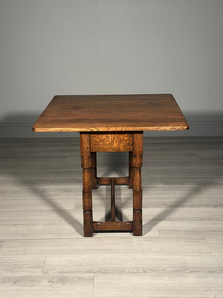 Cotswold Drop Leaf Swivel Oak Table C.1920