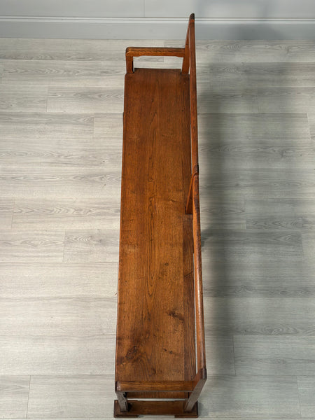 Arts & Crafts Oak Bench c.1930