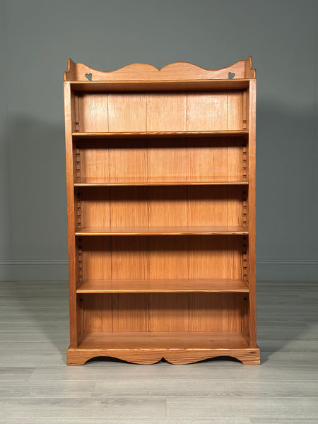 Arts And Crafts Pitch Pine Bookcase C.1900