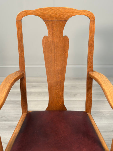 Oversized Oak Desk Chair C.1910