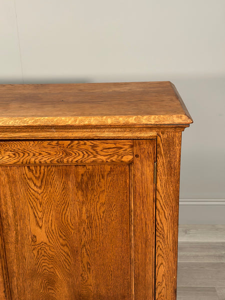 Antique Oak School Cupboard