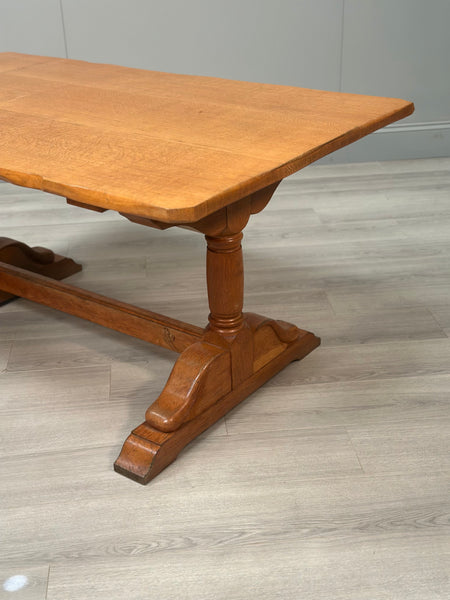 Oak Refectory Table - Yorkshire Critter Man