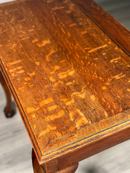 Small Victorian Oak Writing Desk