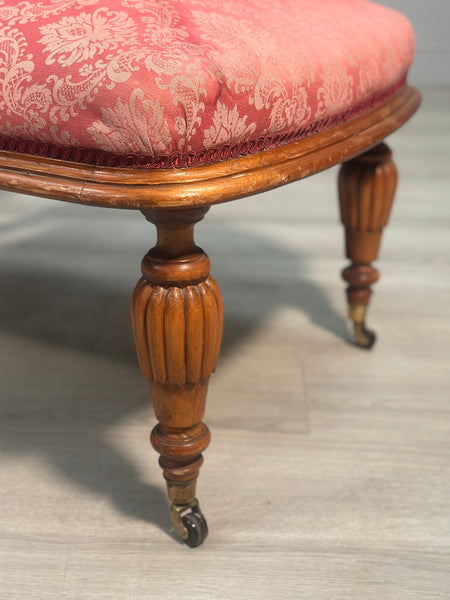 Antique Armchair & Matching Footstool