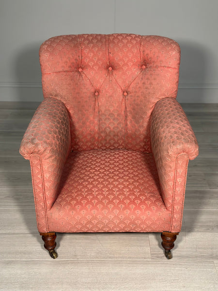 Antique Button Back Armchair