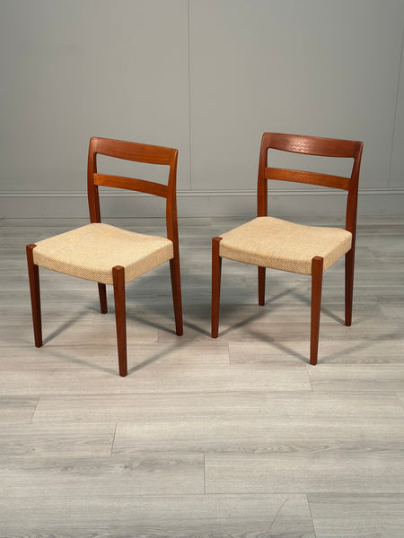 A Pair Of Nils Jonsson for Troeds Swedish Mid Century Teak Dining Chairs
