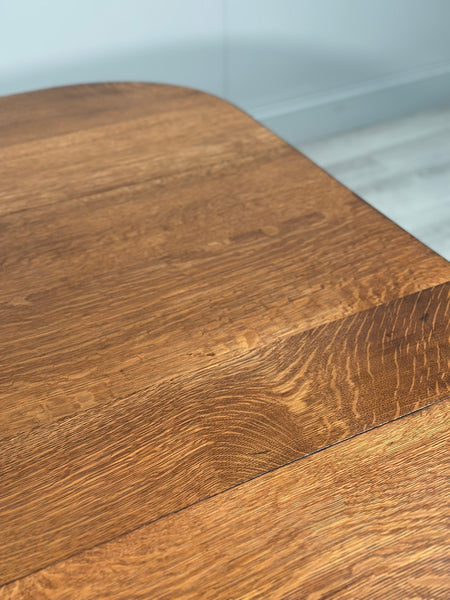 Antique Oak Drop Leaf Dining Table