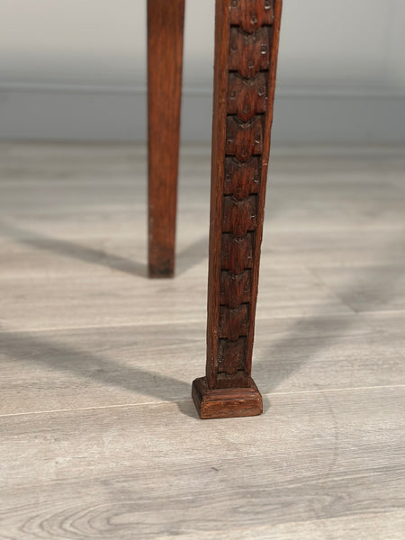 Carved Oak Greenman Table c1880