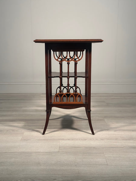 Arts And Crafts Fretwork Side Table