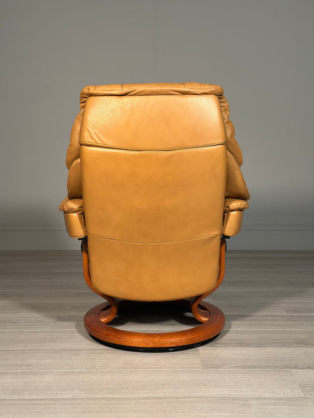 Stressless Swivel Reclining Armchair And Stool