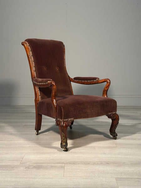Pollard Oak 19th Century Armchair
