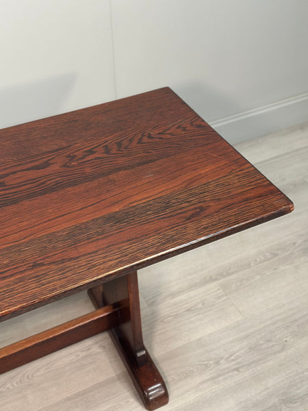 Large Military Arts & Crafts Oak Refectory Table