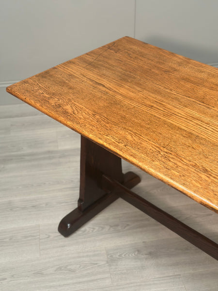 Large Arts & Crafts Oak Refectory Table