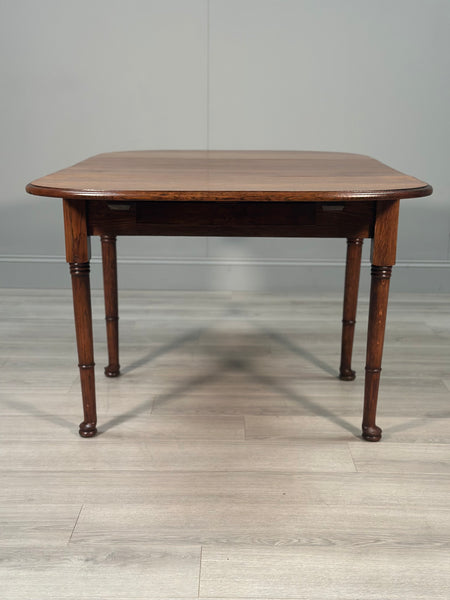 Antique Oak Drop Leaf Dining Table