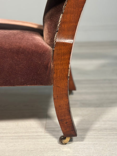 Pollard Oak 19th Century Armchair