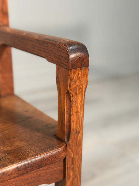 Arts & Crafts Oak Bench c.1930