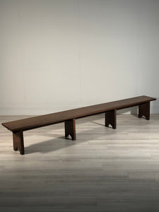 Huge Antique Oak Bench