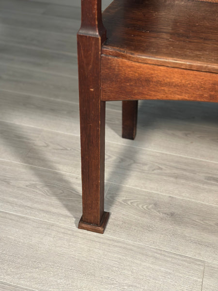 Arts and Crafts Oak Hall Bench c.1900