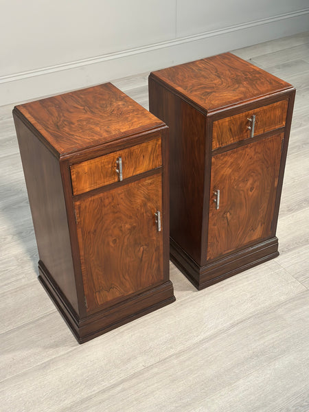 Pair Of Original Art Deco Bedside Cabinets