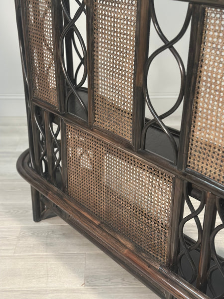 Vintage Bamboo Bar & 3 Stools
