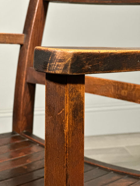 Antique H.M.O.W Oak Desk Chair c.1930