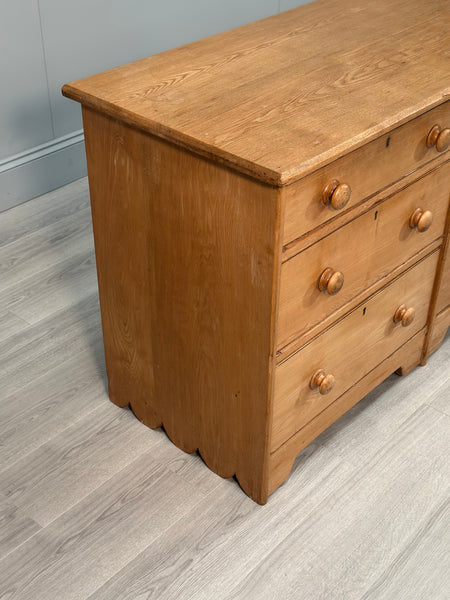 19th Century Oak Bank Of Drawers