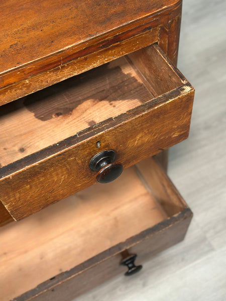 Antique Chest Of Drawers In Scumble Paint